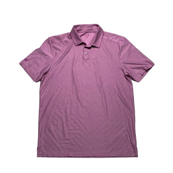 Skechers Golf Polo Shirt Mens Size Large Pink Short Sleeve - Picture 1 of 8